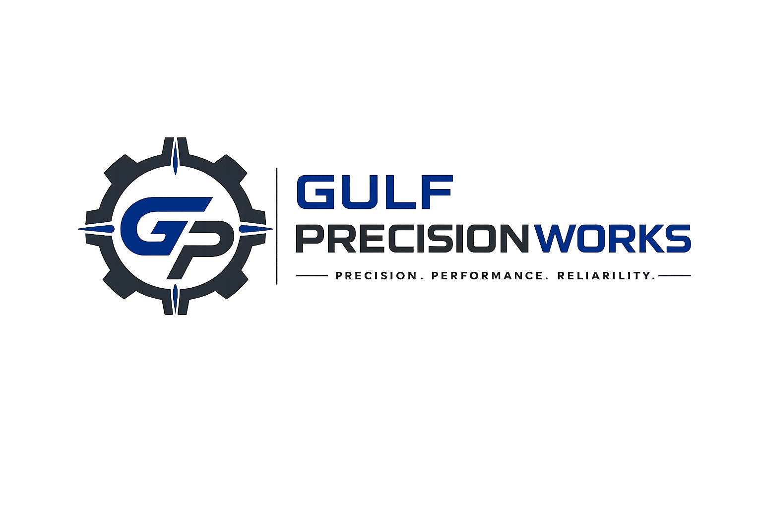 Gulf Precision Works Logo - Precision CNC Machining Company UAE