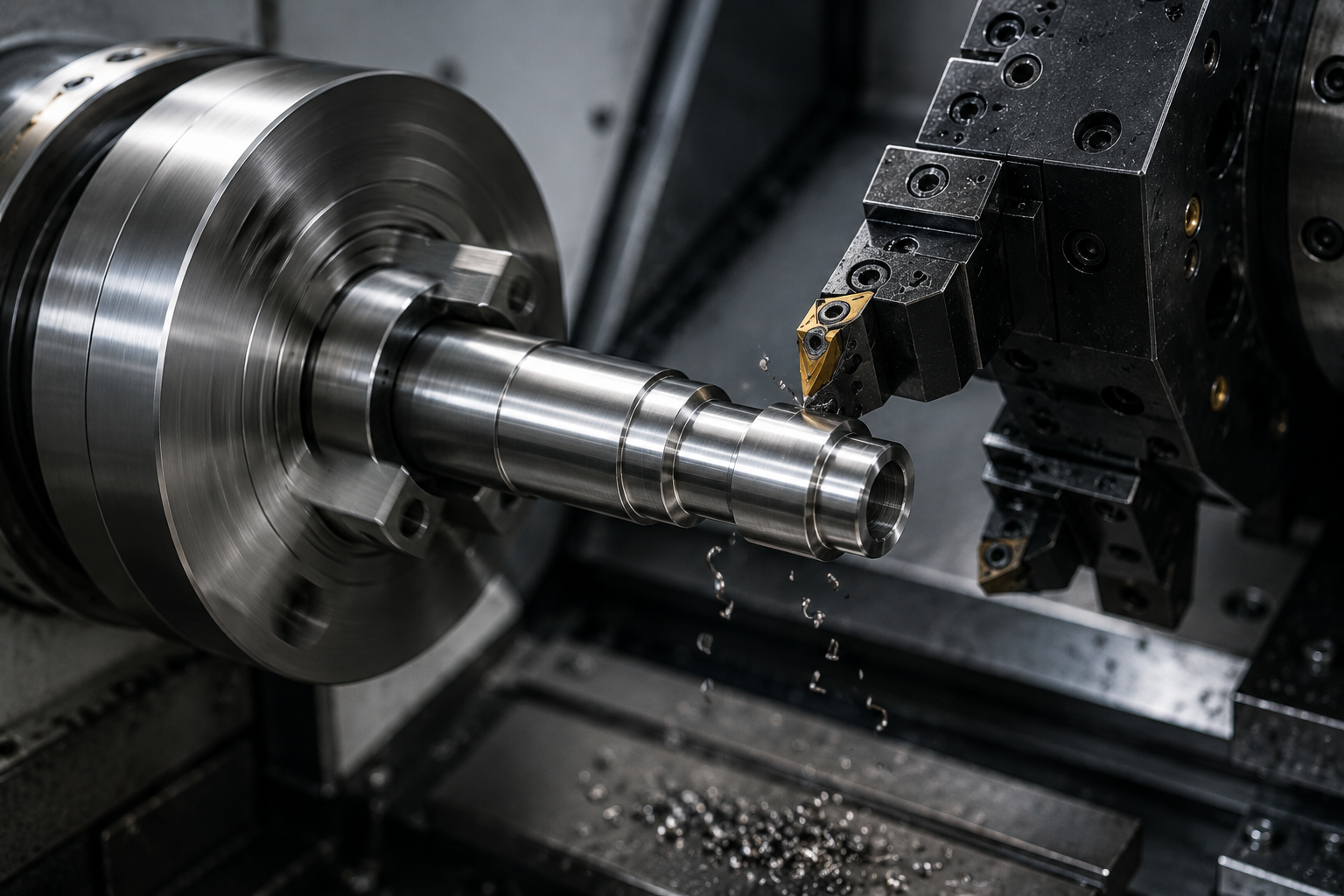 Precision CNC turned industrial engineering shaft