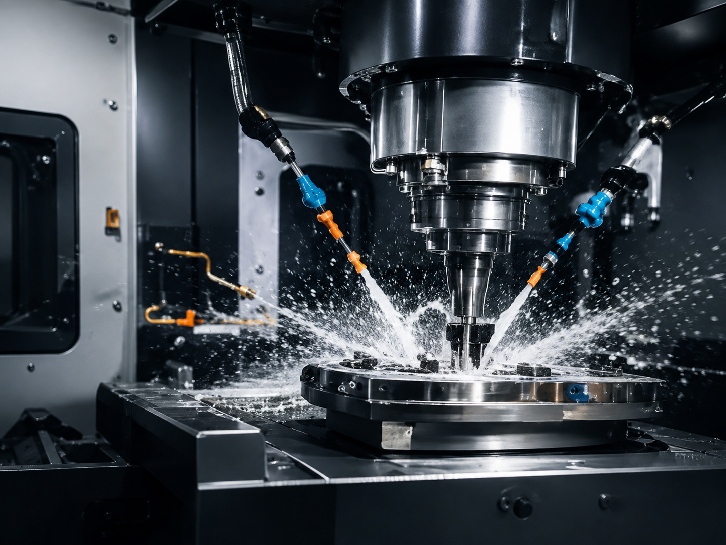 Advanced CNC machining technology used for precision manufacturing