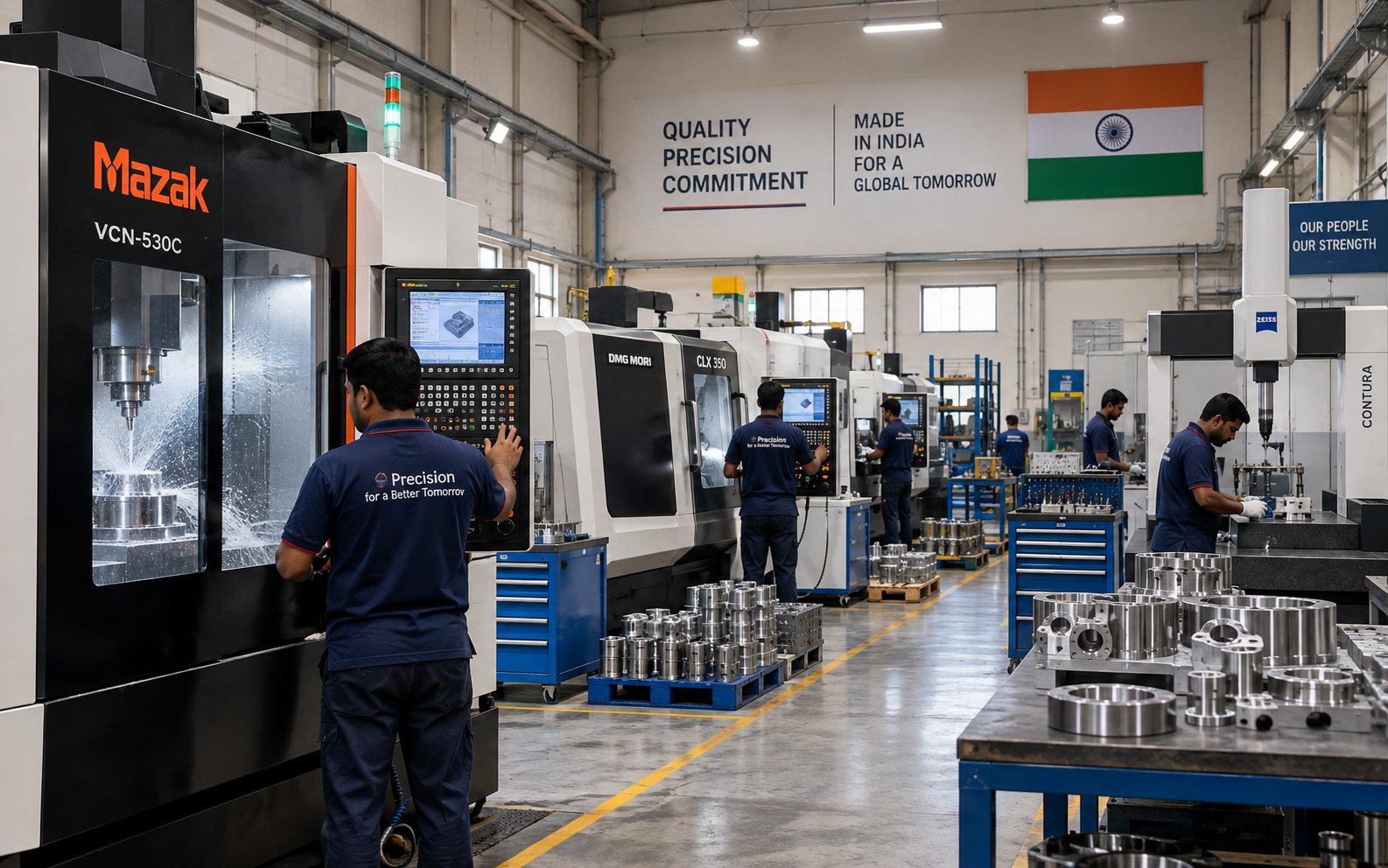 Precision CNC manufacturing supporting Gulf Precision Works customers