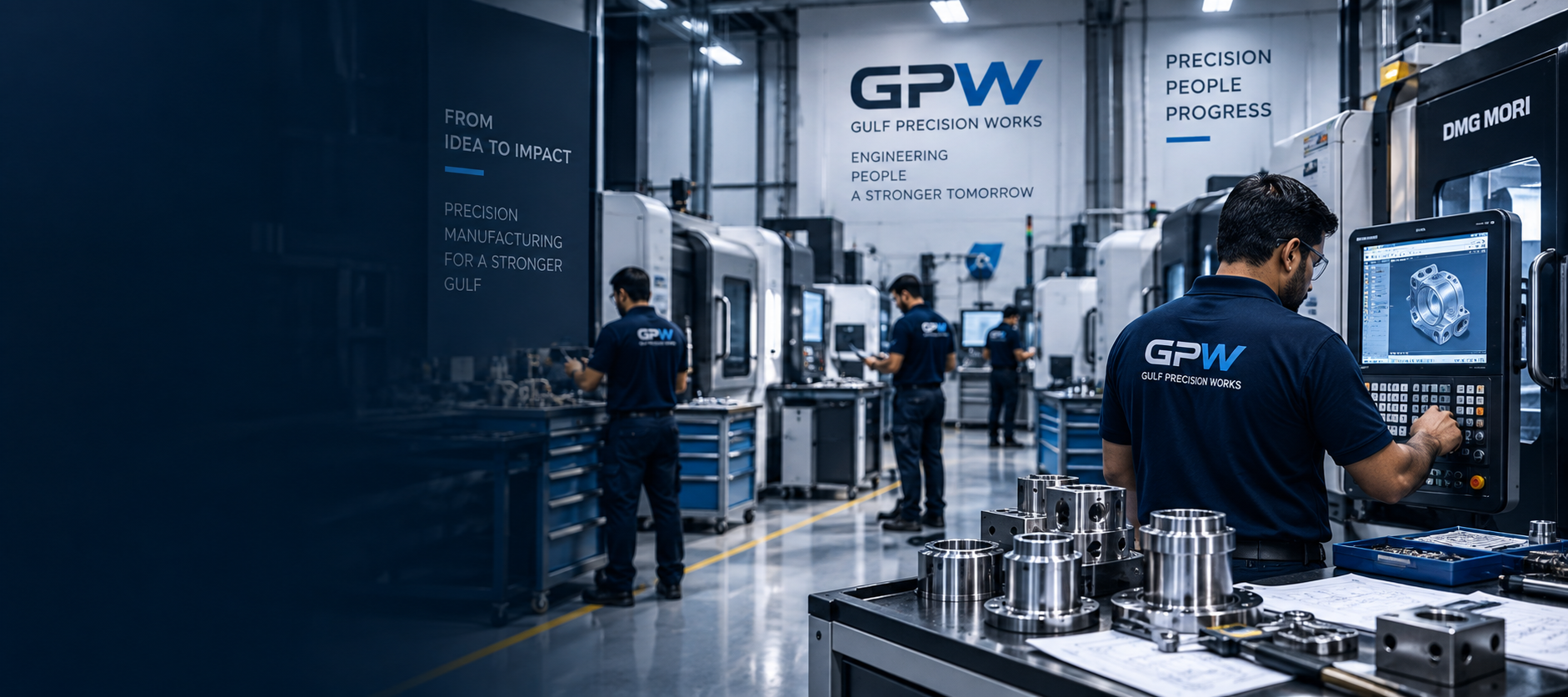Precision CNC machining services for engineered metal components