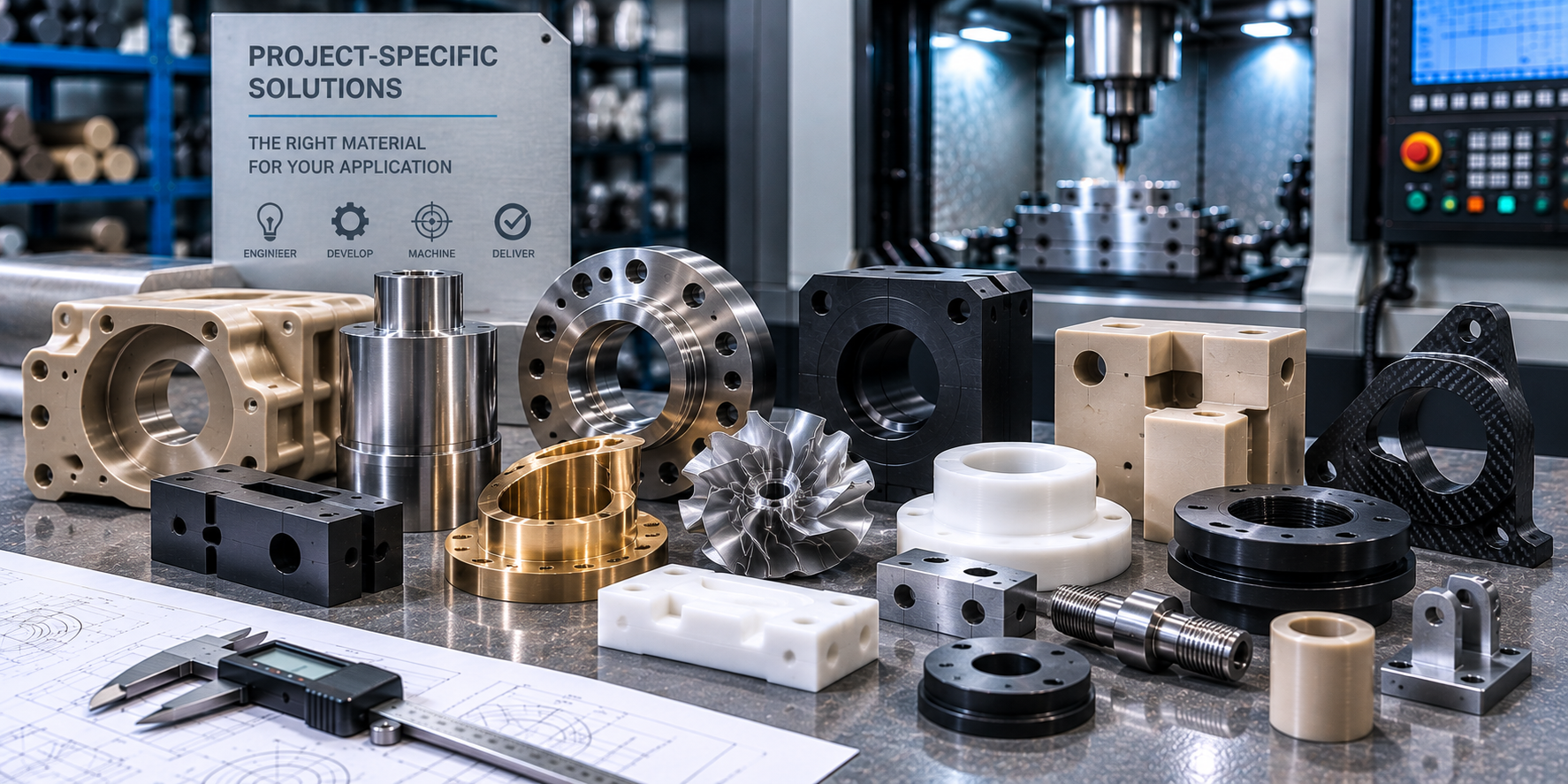 Project-specific CNC-machined precision components for specialised engineering requirements