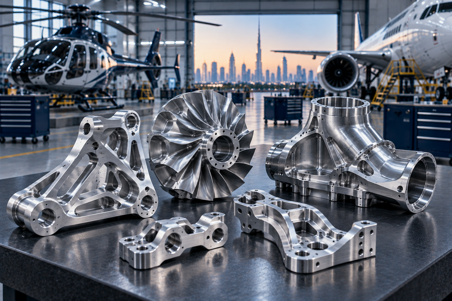 Precision CNC machined aerospace and aviation components