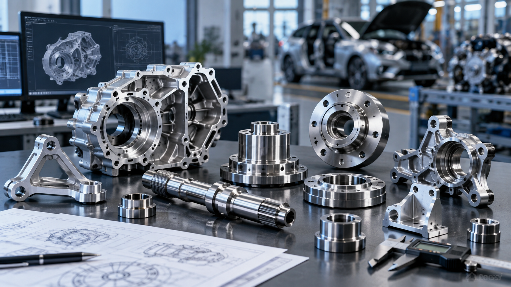 Precision CNC machined automotive engineering components