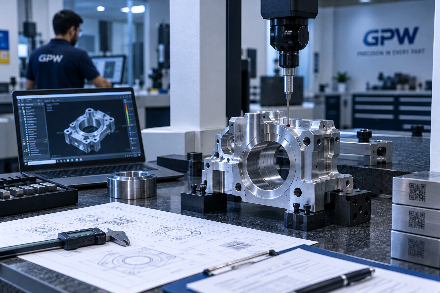 CNC dimensional inspection and quality traceability for precision machined components in Dubai and the UAE