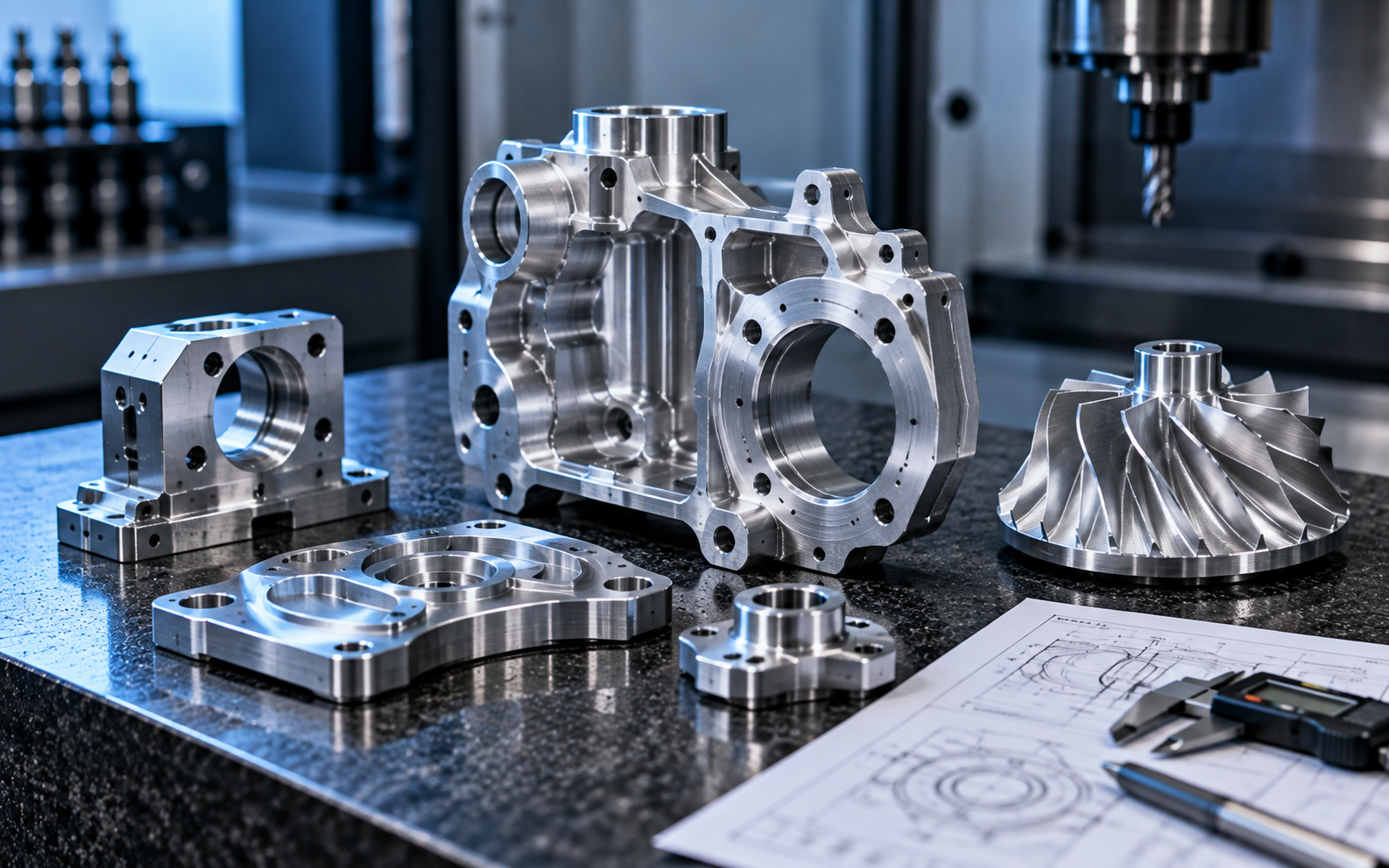 Precision CNC machined prototype engineering components