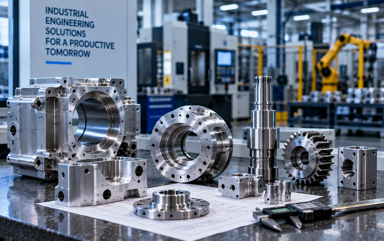Precision CNC machined parts for industrial machinery and equipment