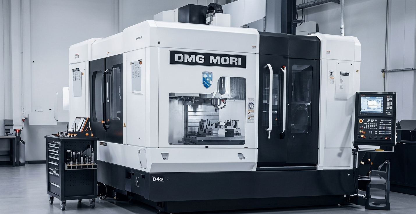 5-axis CNC machining centre used for complex precision components