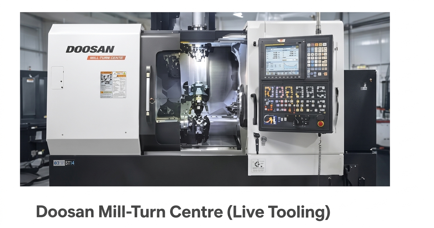 CNC turning machine supporting repeat production of precision components