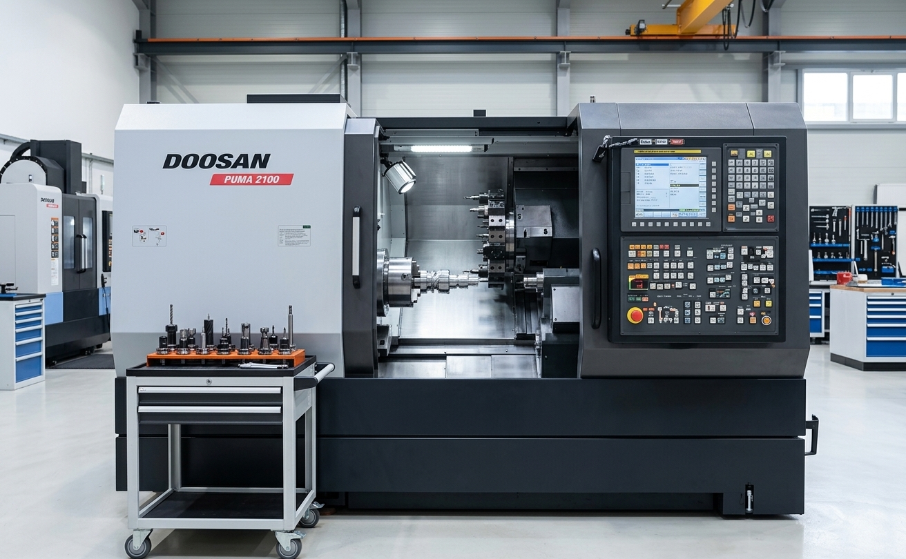 CNC lathe machining precision turned metal components